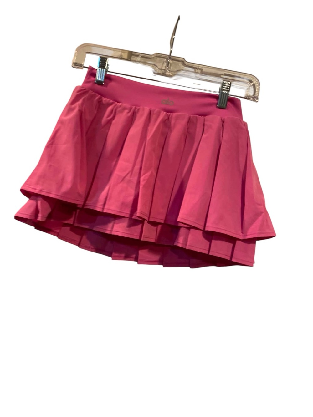 NWT ALO double or nothing tennis skirt PARADISE PINK Size S